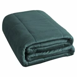 NA Machine Washable Weighted Blanket, Green, 12-lb