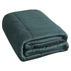 NA Machine Washable Weighted Blanket, Green, 15-lb