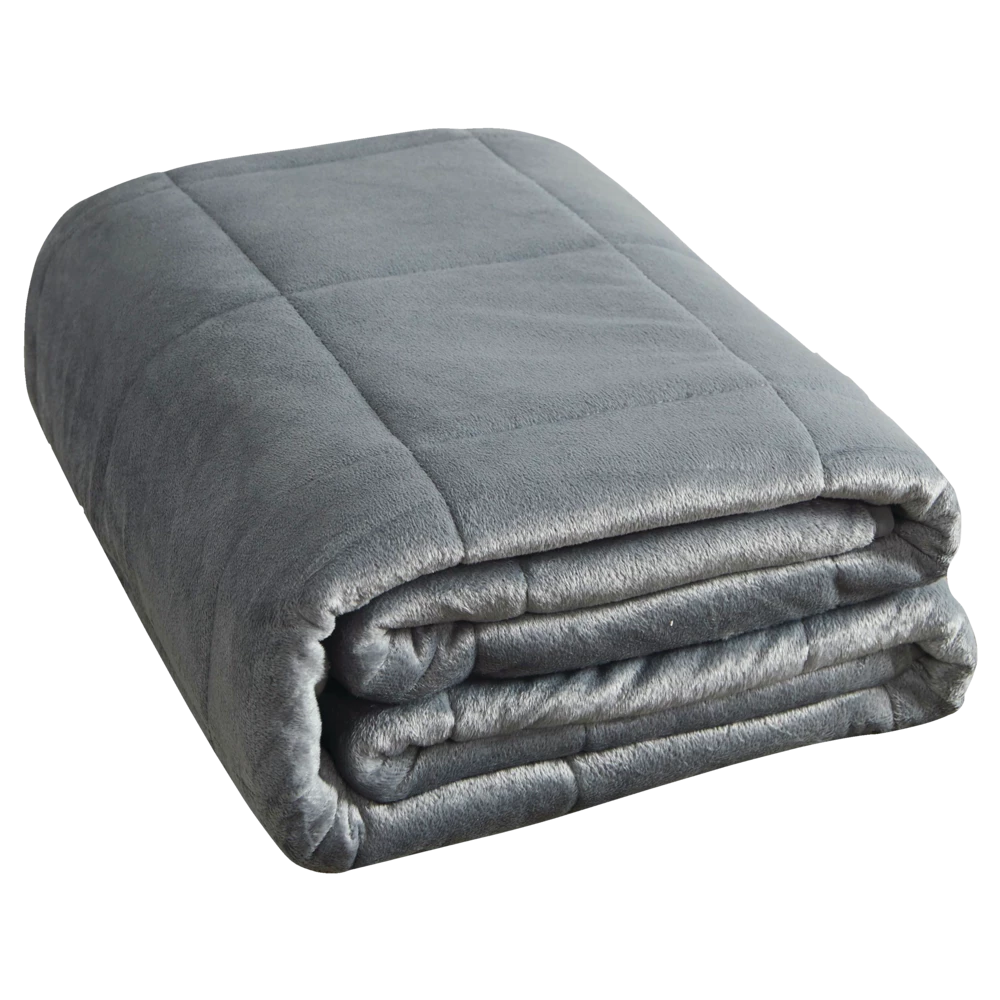 NA Machine Washable Weighted Blanket, Grey, 15-lb 1 NA Machine Washable Weighted Blanket, Grey, 15-lb