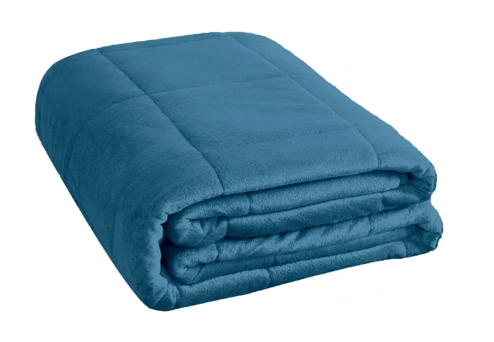 NA Kids Machine Washable Weighted Blanket, Blue, 6-lb 1 NA Kids Machine Washable Weighted Blanket, Blue, 6-lb