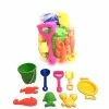 NA Agglo Kids' Beach Sand Toy Play Set W/ Bucket, Sieve, Molds, Shovel & Rake, Age 2+, 9-Pc