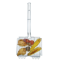 NA Rome Chrome Plated Steel Basket Broiler, 13 X 9 X 1-in