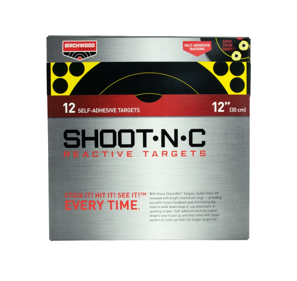 NA Birchwood Casey Shoot.N.C Adhesive Reactive Shooting Targets, 12-in, 12-pk 2 NA Birchwood Casey Shoot.N.C Adhesive Reactive Shooting Targets, 12-in, 12-pk - Image 2