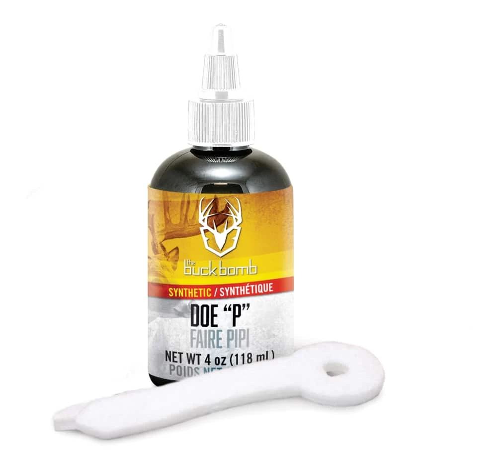 NA Buck Bomb Doe 'P' Synthetic Hunting Attractant, 4-Wicks, 118-mL 1 NA Buck Bomb Doe 'P' Synthetic Hunting Attractant, 4-Wicks, 118-mL