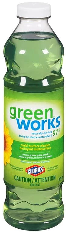 NA Clorox Greenworks Dilutable Multi-Surface Cleaner, 828-mL 1 NA Clorox Greenworks Dilutable Multi-Surface Cleaner, 828-mL