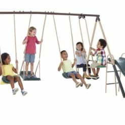 NA Crestview Swing Set With Seesaw