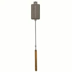 Rome Original Cast Iron Dog 'n Brat Camp Cooker With Wood Handle, 30-in