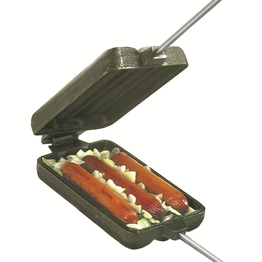 Rome Original Cast Iron Dog 'n Brat Camp Cooker With Wood Handle, 30-in 2 Rome Original Cast Iron Dog 'n Brat Camp Cooker With Wood Handle, 30-in - Image 2