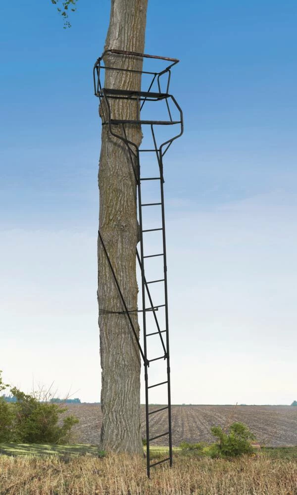 NA Big Game Guardian XLT 2-Person Ladder Tree Stand W/ Seat & Shooting Rail For Hunting, 18-ft 2 NA Big Game Guardian XLT 2-Person Ladder Tree Stand W/ Seat & Shooting Rail For Hunting, 18-ft - Image 2