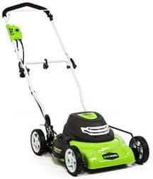 NA Greenworks 12A 2-in-1 Electric Push Lawn Mower, 18-in 1 NA Greenworks 12A 2-in-1 Electric Push Lawn Mower, 18-in