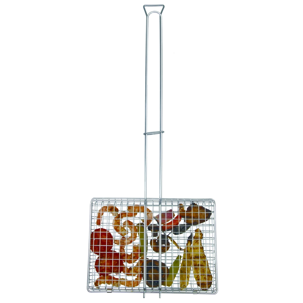 NA Rome Chrome Plated Steel Outdoor Grill Basket, 11 X 8 X 1.5-in 1 NA Rome Chrome Plated Steel Outdoor Grill Basket, 11 X 8 X 1.5-in