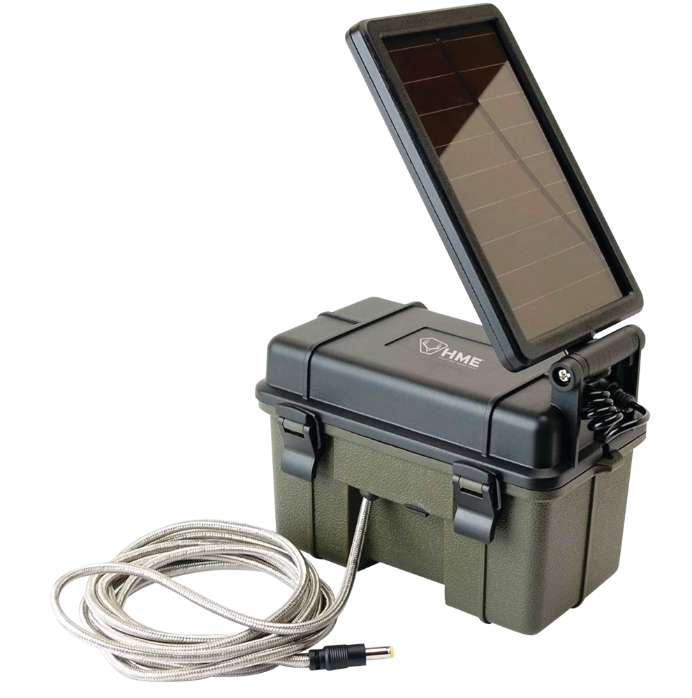 NA HME Trail Hunting Camera W/ 12V/Solar Auxiliary Power Pack 1 NA HME Trail Hunting Camera W/ 12V/Solar Auxiliary Power Pack