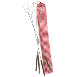 NA Rome Chrome Plated Steel Camp Hot Dog Grill Fork Set With Storage Bag, 34-in, 4-pk 6 NA Rome Chrome Plated Steel Camp Hot Dog Grill Fork Set With Storage Bag, 34-in, 4-pk -NA-The Wonderful Everyday hot dog fork set with bag 51e82548 7f55 4b5b be6e fad9b0a54dbe