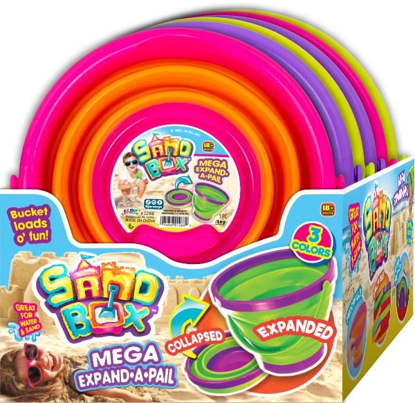 NA SandBox Mega Expand-A-Pail Outdoor Toy For Kids, Ages 2+ 2 NA SandBox Mega Expand-A-Pail Outdoor Toy For Kids, Ages 2+ - Image 2