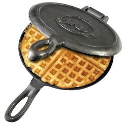 NA Rome Old Fashioned Cast Iron Waffle Iron, 6-3/4-in