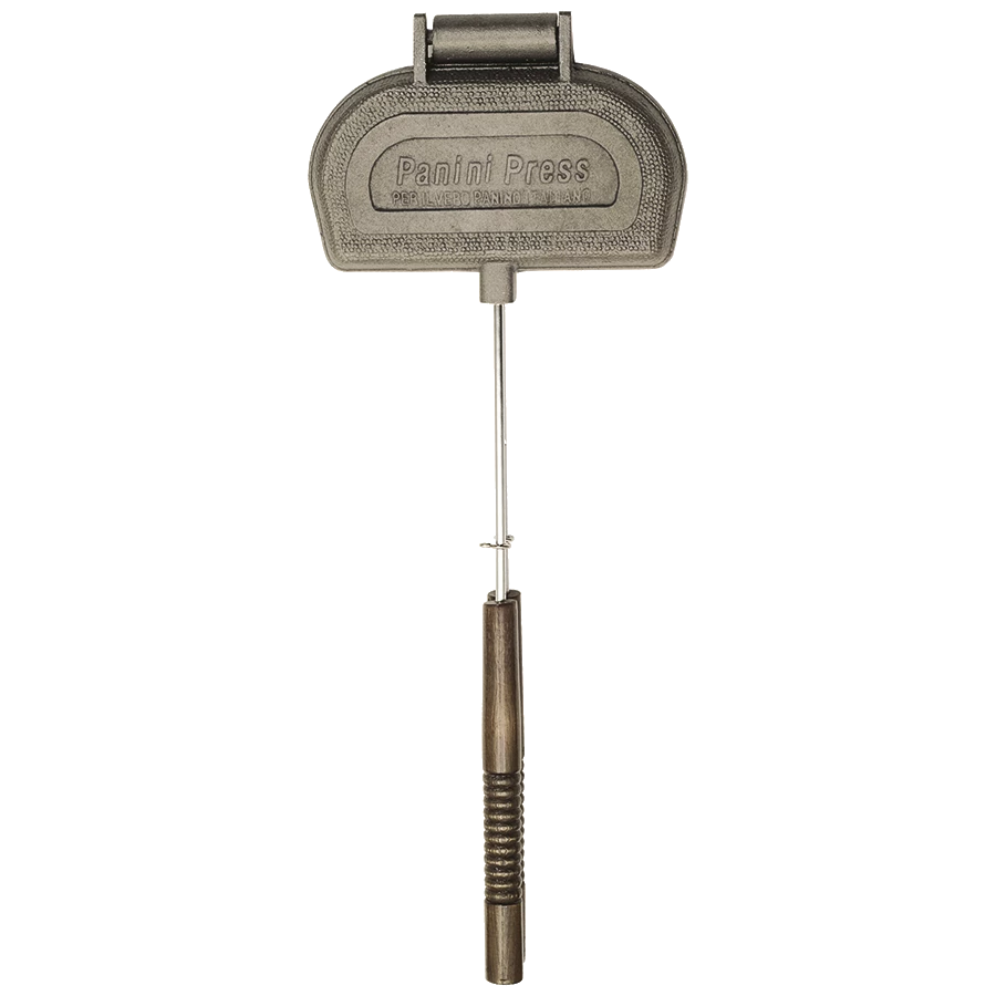 NA Rome Cast Iron Outdoor Panini Press Cooker With Long Handle, 8 X 4-in 2 NA Rome Cast Iron Outdoor Panini Press Cooker With Long Handle, 8 X 4-in - Image 2