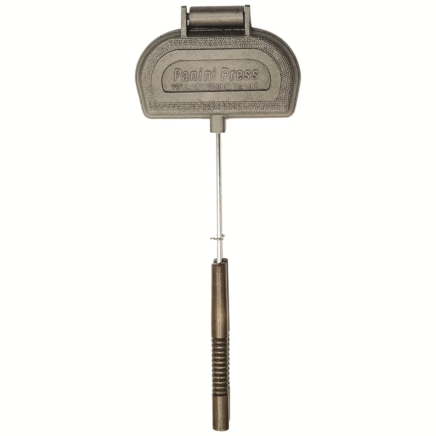 NA Rome Cast Iron Outdoor Panini Press Cooker With Long Handle, 8 X 4-in 1 NA Rome Cast Iron Outdoor Panini Press Cooker With Long Handle, 8 X 4-in