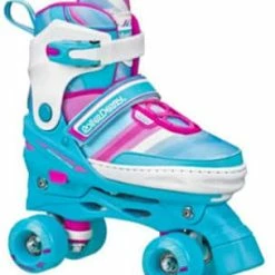 NA Roller Derby Quad Child Adjustable Inline Skates, Size 3-6