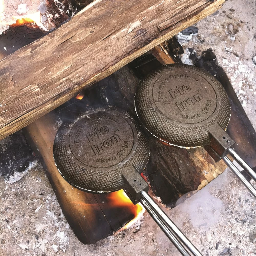 Rome Original Cast Iron Round Pie Iron With Wood Handle, 28-in 3 Rome Original Cast Iron Round Pie Iron With Wood Handle, 28-in - Image 3