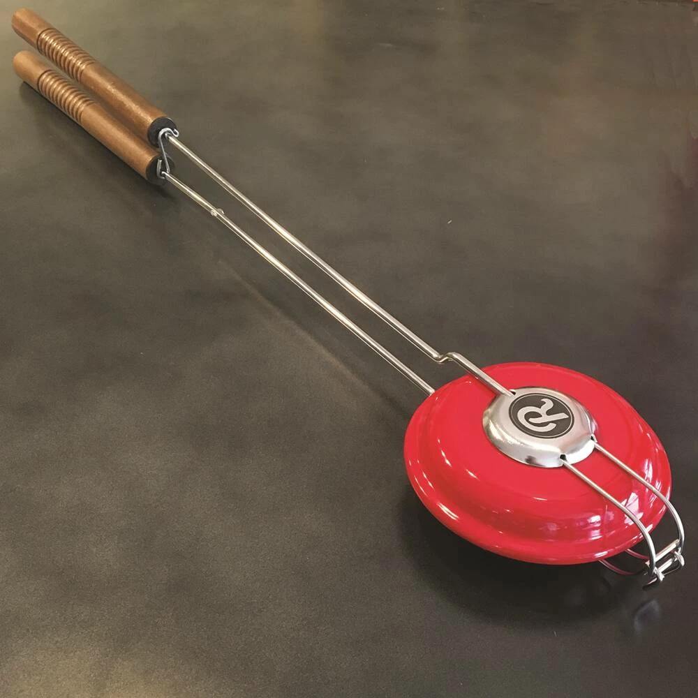 Rome Stainless Steel Enamel Pie Iron With Wood Handle, 4.5-in 3 Rome Stainless Steel Enamel Pie Iron With Wood Handle, 4.5-in - Image 3