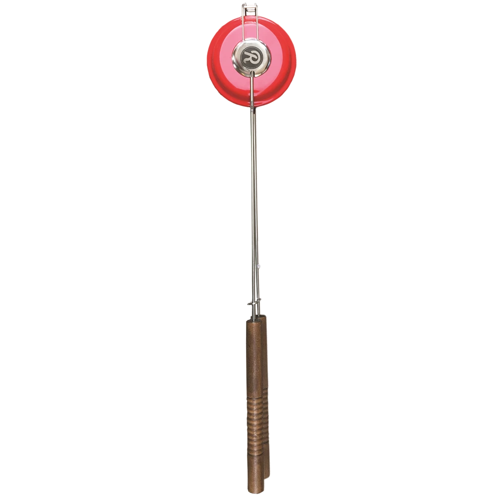 Rome Stainless Steel Enamel Pie Iron With Wood Handle, 4.5-in 2 Rome Stainless Steel Enamel Pie Iron With Wood Handle, 4.5-in - Image 2