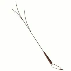NA Twiggy Marshmallow Camp Fork With Wood Handle, 28-in